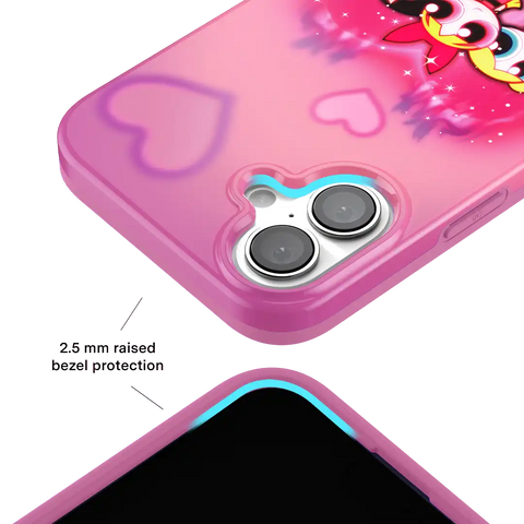 The Powerpuff Girls Airbrush Hearts iPhone Case