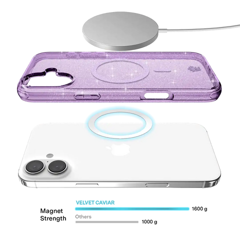 Lilac Stardust Glitter iPhone Case