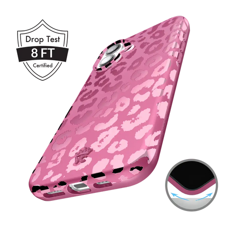 Pink Ruby Leopard iPhone Case