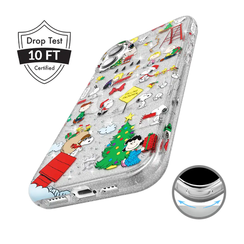 Snoopy Christmas Glitter iPhone Case