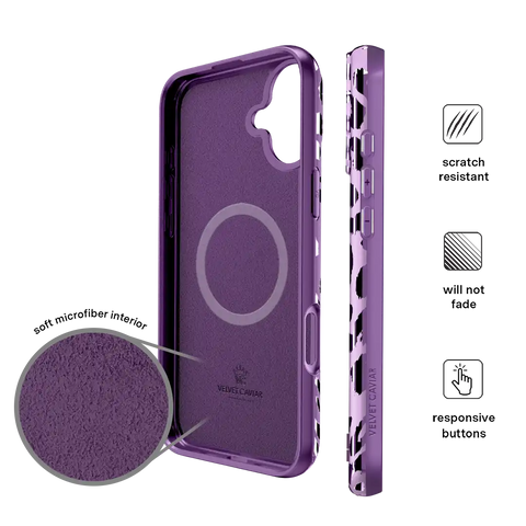 Amethyst Leopard iPhone Case