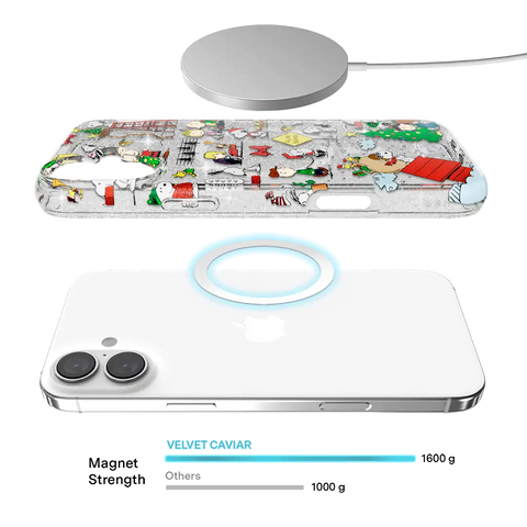 Snoopy Christmas Glitter iPhone Case