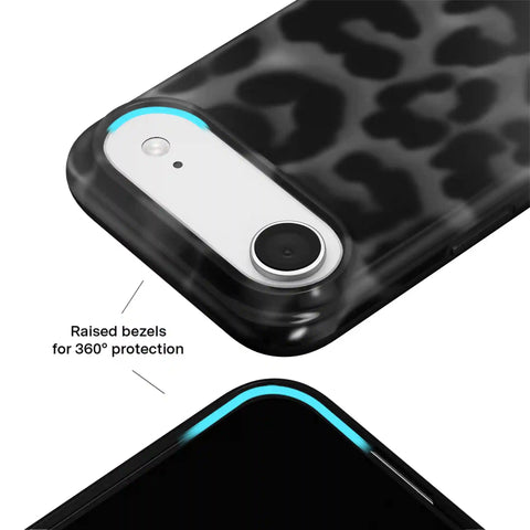 It Girl Black Leopard iPhone Case