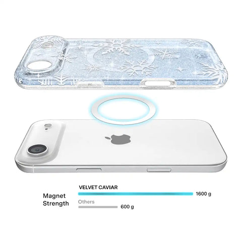 Snow Angel Glitter iPhone Case