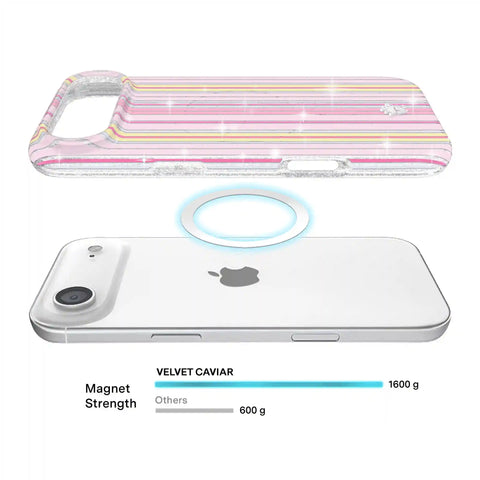 Sunkissed Stripes Glitter iPhone Case