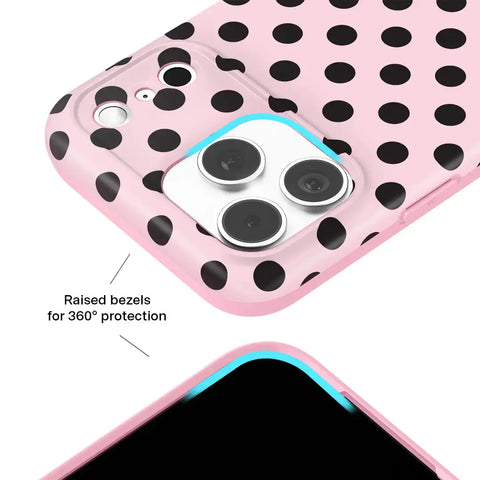 Princess Pink Polka Dot iPhone Case
