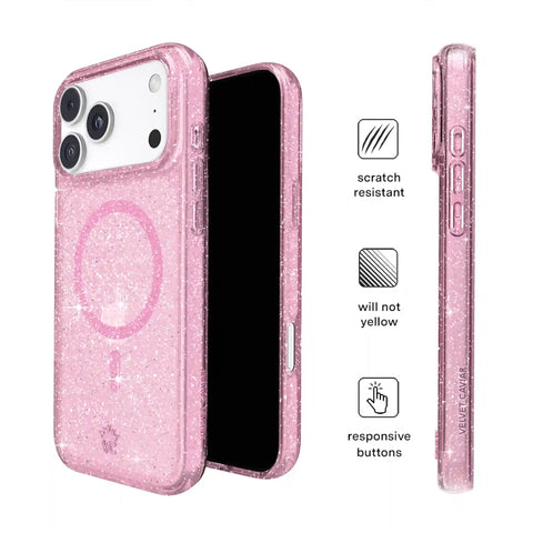 Pink Stardust Glitter iPhone Case
