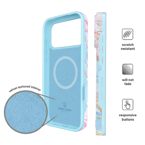 Holo Moonstone Marble iPhone Case