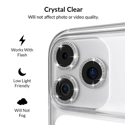 Crystal Glam Camera Lens Protector for iPhone