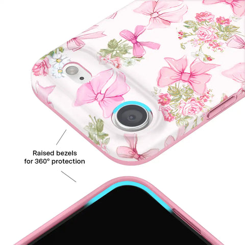 Posie Pink Bow iPhone Case