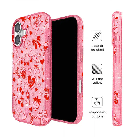 Be Mine Glitter iPhone Case