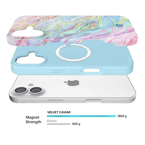 Holo Moonstone Marble iPhone Case