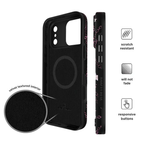 Pretty Punk Skulls iPhone Case