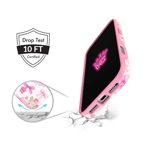 Posie Pink Bow iPhone Case