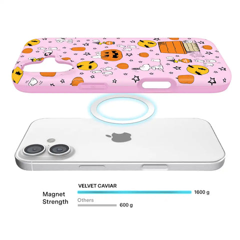 Snoopy Pink Pumpkins iPhone Case