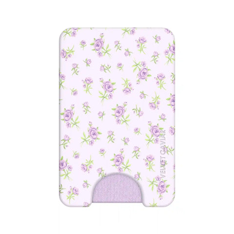 Dainty Lilac Floral MagSafe Wallet