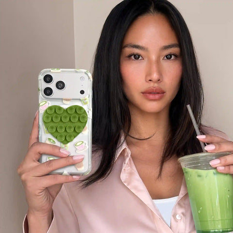 Matcha Green Heart MagSafe MightyGrip