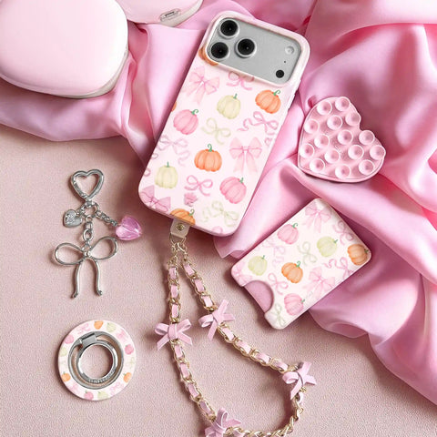 Pink Pumpkin Princess MagSafe Grip Ring