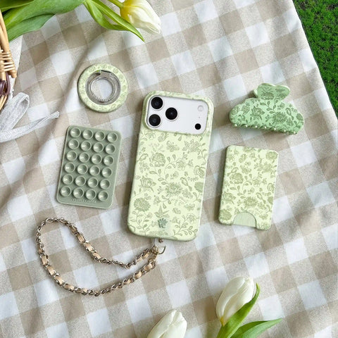 Storybook Sage Floral MagSafe Grip Ring