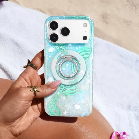 Mermaid Glitter Holo MagSafe Grip Ring