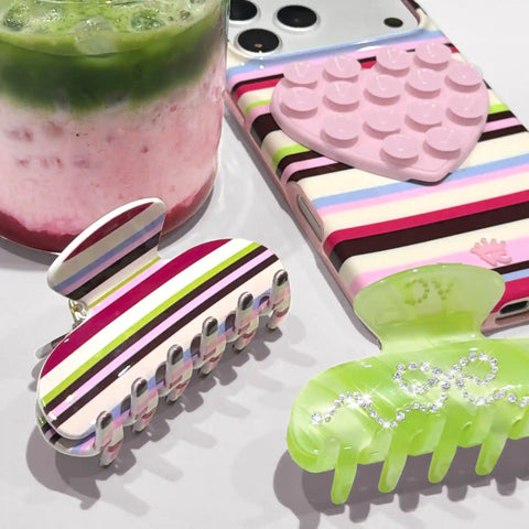 Sweet Treat Stripes Hair Clip