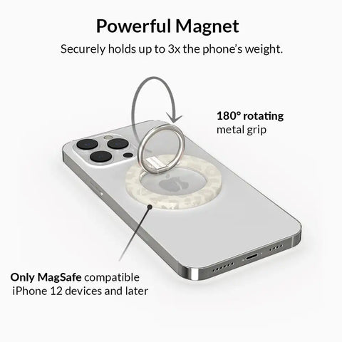 Stone Leopard MagSafe Grip Ring