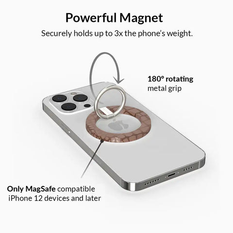 Khaki Croc MagSafe Grip Ring