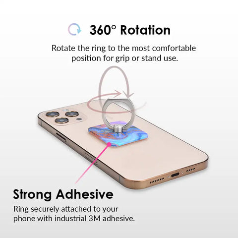 Galaxy Glitter Phone Ring