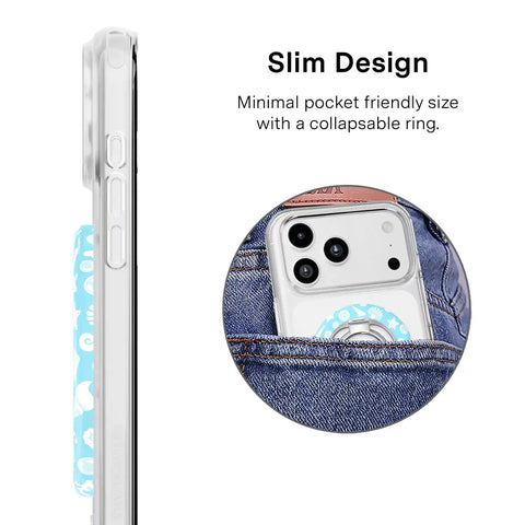 Aquamarine Holo MagSafe Grip Ring