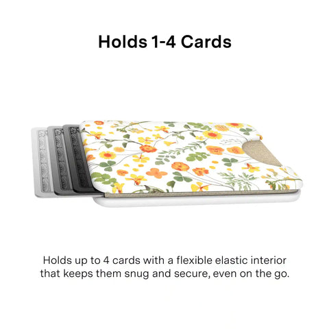 Whimsical Floral MagSafe Wallet