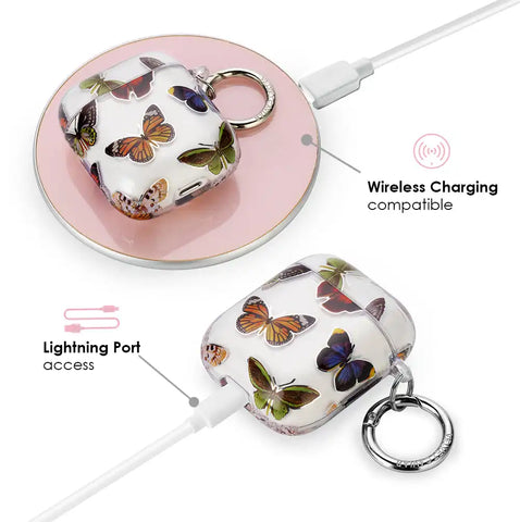 Vintage Butterfly Airpods Case