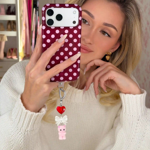 Pink Cat Bag Charm