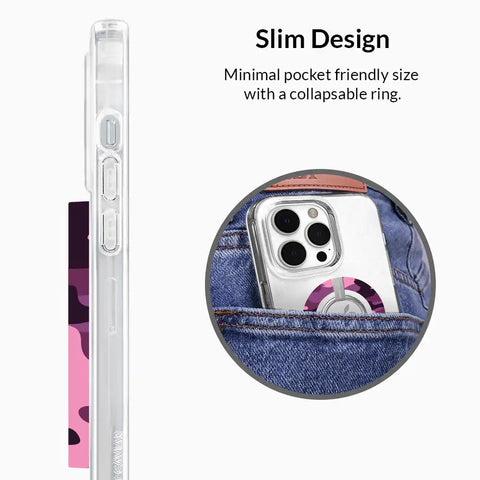 Magenta Camo MagSafe Grip Ring