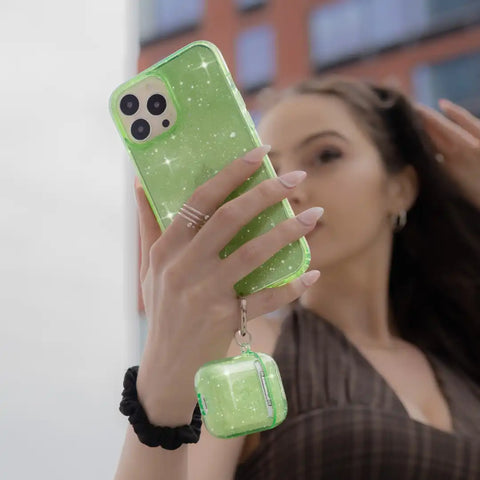 Lime Stardust AirPod Case