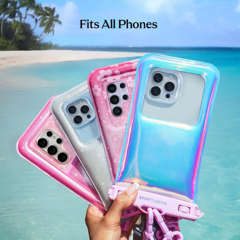 Lavender Holo Waterproof Floating Phone Pouch