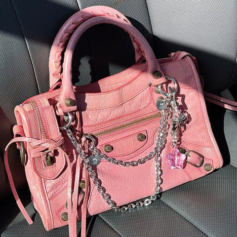 Large Silver Bag Chain
