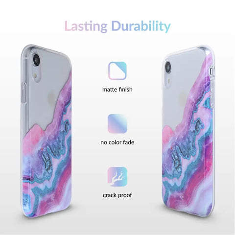 Geode Glitter Clear iPhone Case