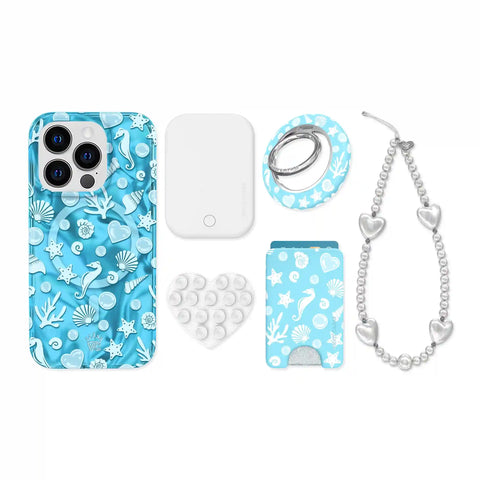 Aquamarine Holo iPhone Bundle Set