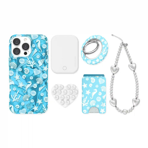 Aquamarine Holo iPhone Bundle Set