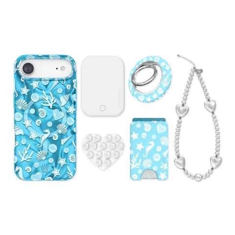 Aquamarine Holo iPhone Bundle Set