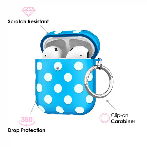 Aquamarine Polka Dot  AirPod Case