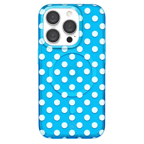 Aquamarine Polka Dot iPhone Case