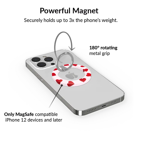 Red Heart MagSafe Grip Ring