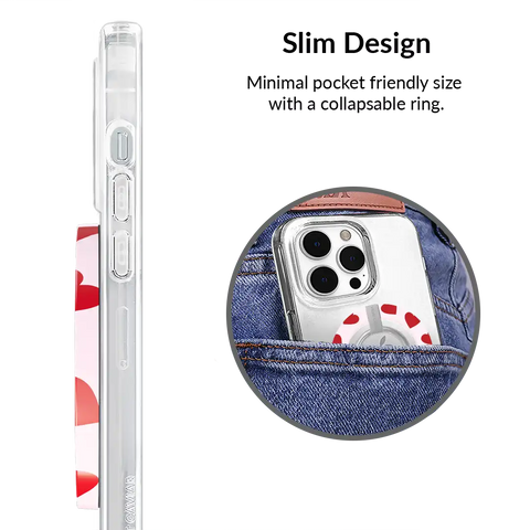 Red Heart MagSafe Grip Ring