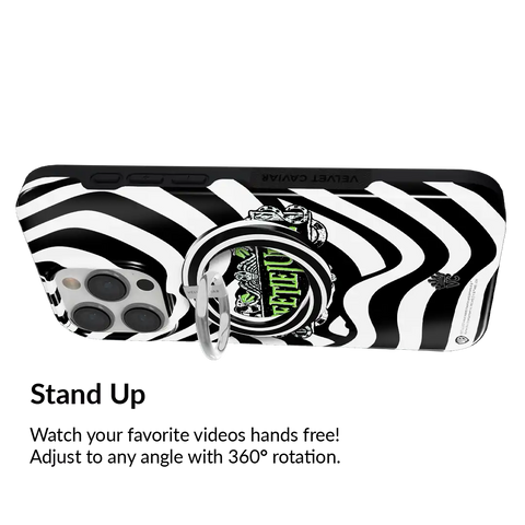 Black & White Swirls MagSafe Grip Ring
