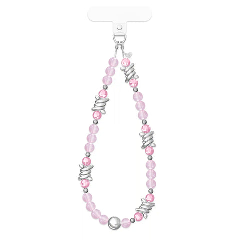 Pink Barbed Wire Phone Charm