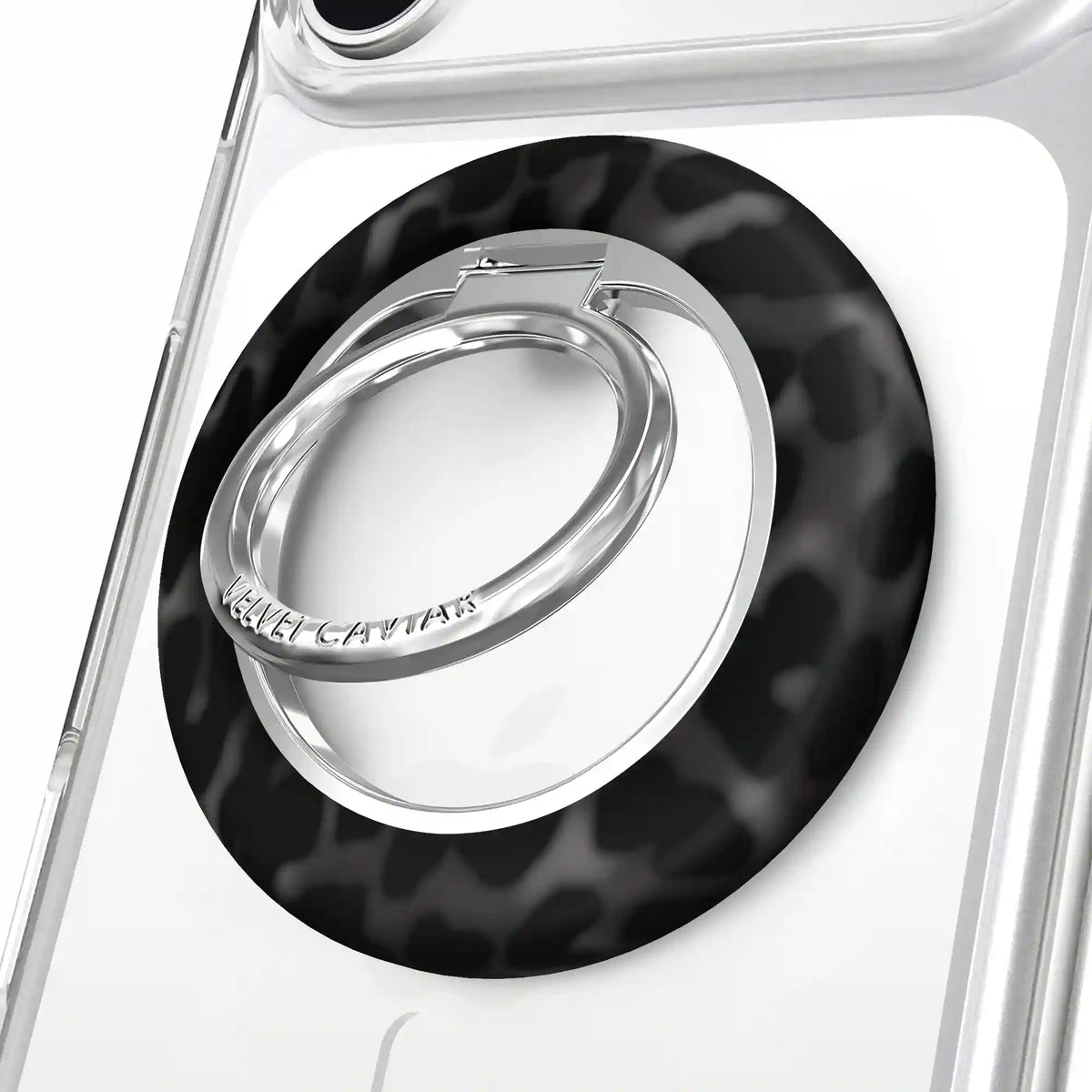 It Girl Black Leopard MagSafe Grip Ring