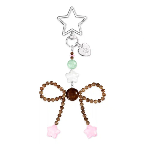Espresso Bow Bag Charm