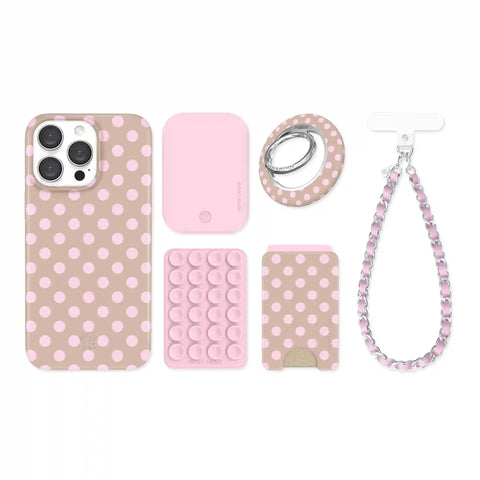 Brown Sugar Polka Dot iPhone Bundle Set