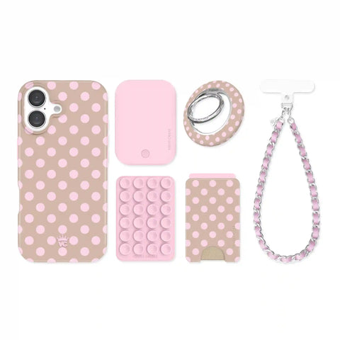 Brown Sugar Polka Dot iPhone Bundle Set
